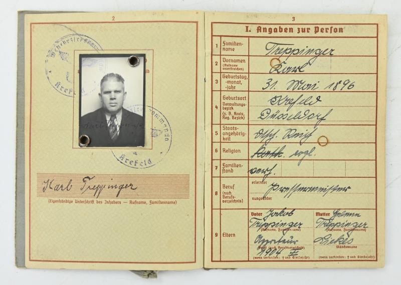 German WH Wehrpass WW1 Veteran