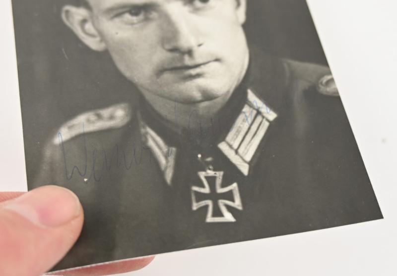 Signature of Wehrmacht Heer KC Recipient 'Werner Kamischke'