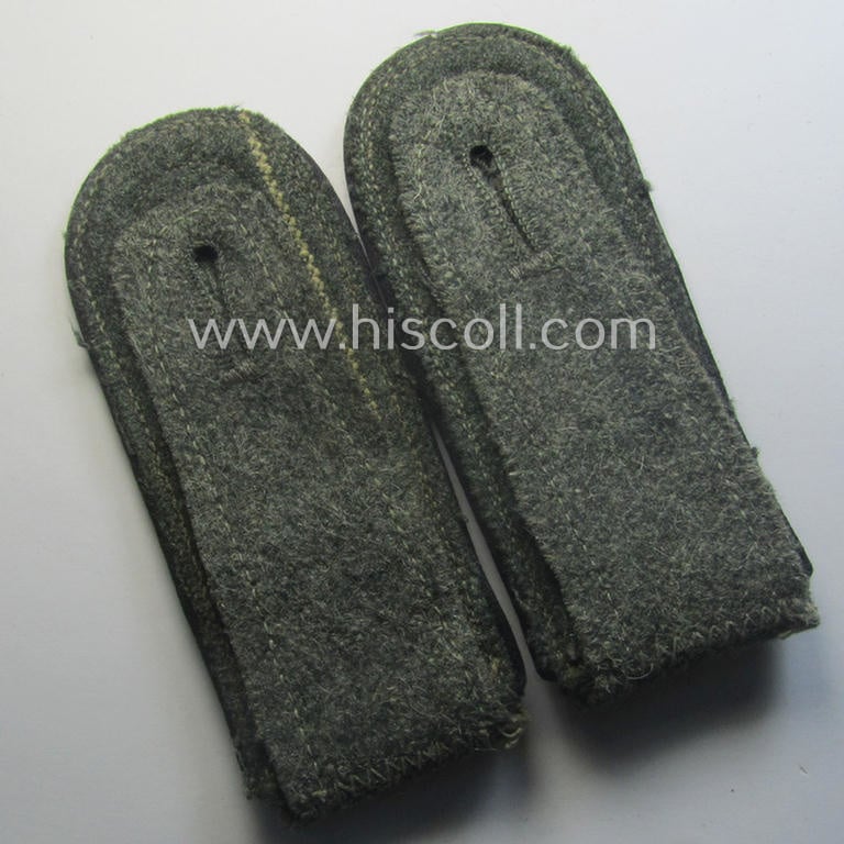 Moderately used - typically mid-war-period and/or fully matching! - pair of so-called: 'M43'-pattern, WH (Heeres) NCO-type shoulderstraps: 'Feldwebel der Pionier-Trpn.'