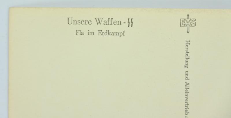 German Waffen-SS Kriegsberichter Postcard 'Unsere Waffen-SS'