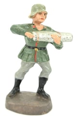 German Elastolin Toy Figure 'Flak Helfer'