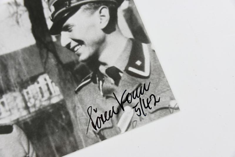 Signature of Waffen-SS KC Recipient 'Søren Kam'
