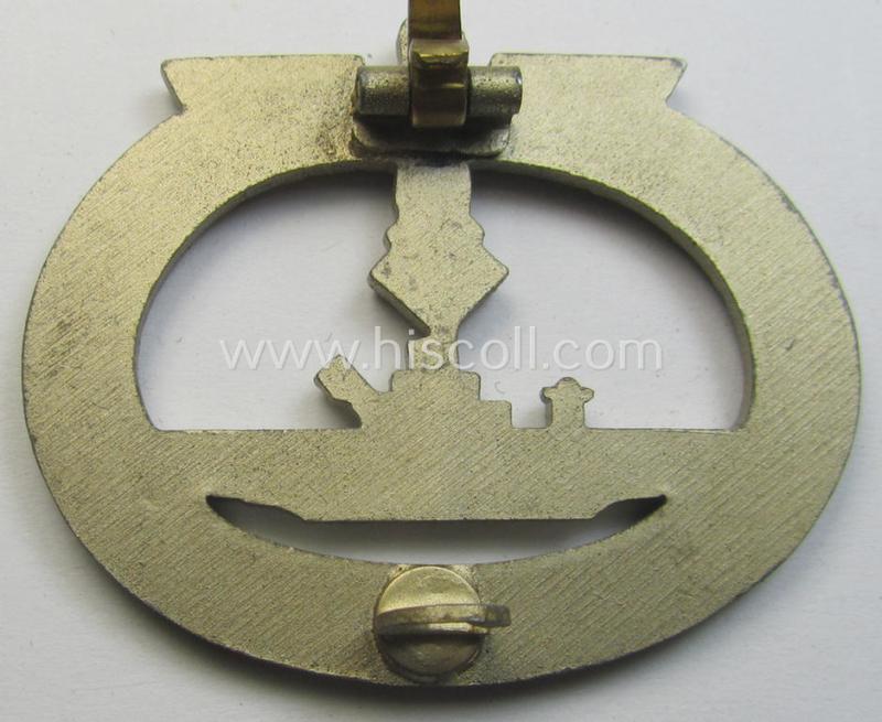 WH (Kriegsmarine), 'Feinzink'-based: 'U-Bootkriegsabzeichen' (or: U-boat war-badge) being a marker (ie. 'L/21'-) marked example by the: 'Förster u. Barth'-company