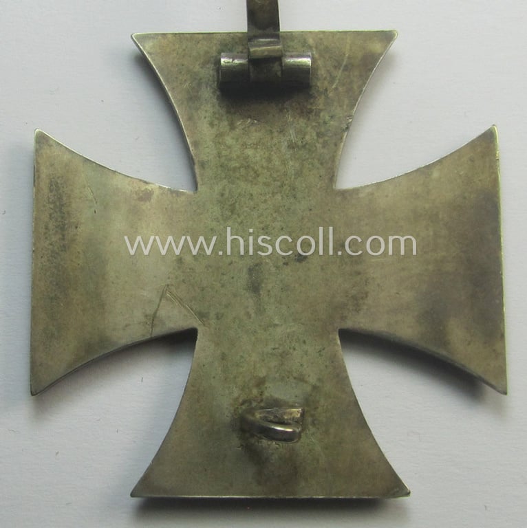 'Eisernes Kreuz 1. Klasse' (or: Iron Cross 1st class) being an early-period- and/or clearly maker- (ie. 'L/50'-) marked example by the maker: 'Gebr. Godet'