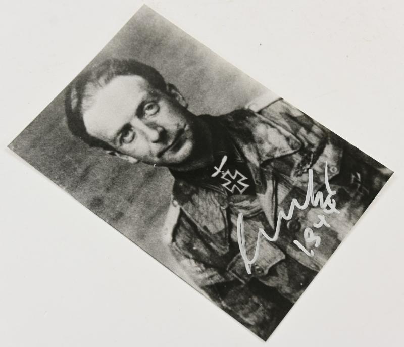Signature of Wehrmacht Heer KC Recipient 'Wolfram Kertz'