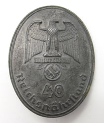 "Reichsnährstand" Honor Badge for 40 Years of Loyal...