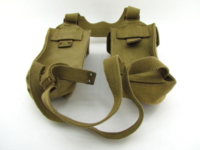 British WWII Basic Pouches with Straps