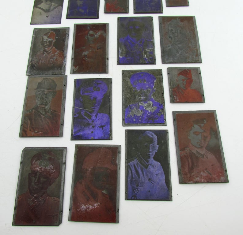 24x Original German Newspaper Photo “Druckplatte” (printing plate)
