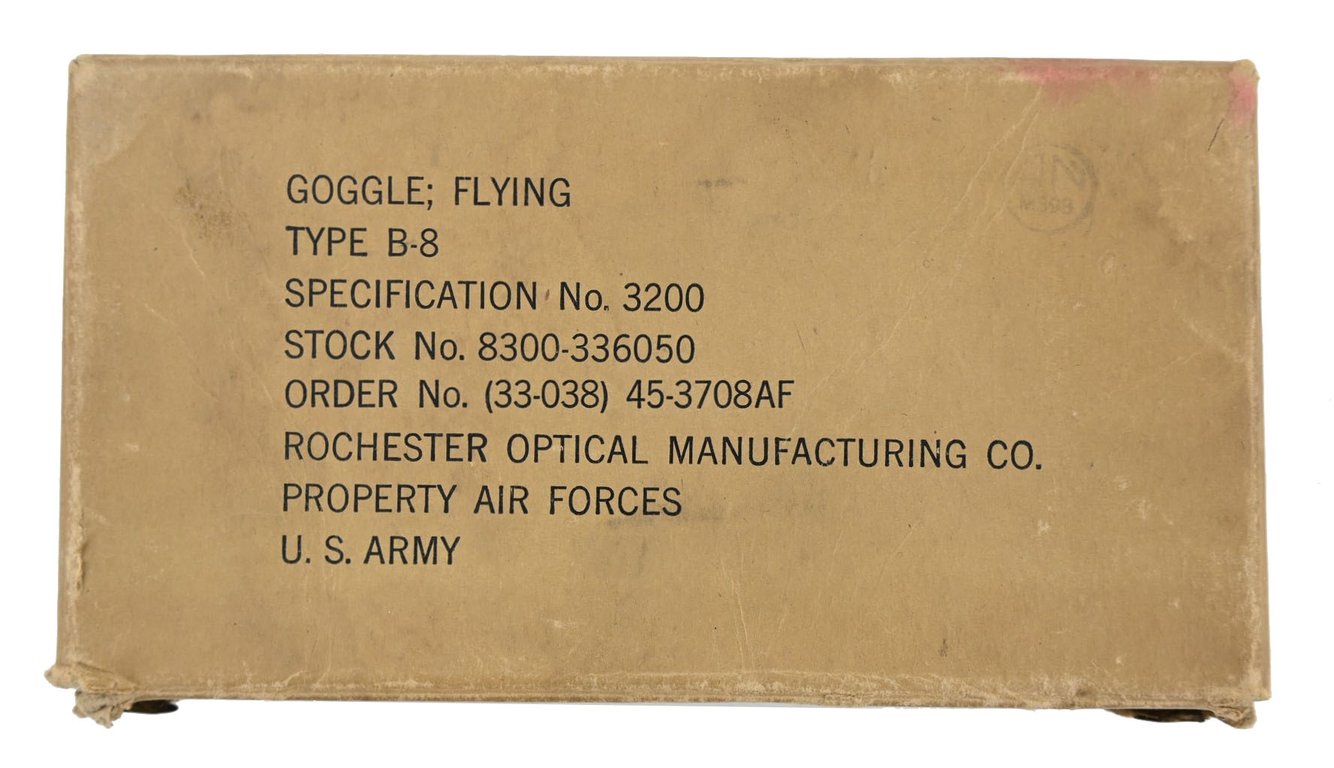 USAAF WW2 Type B-8 Flying Goggles in Box