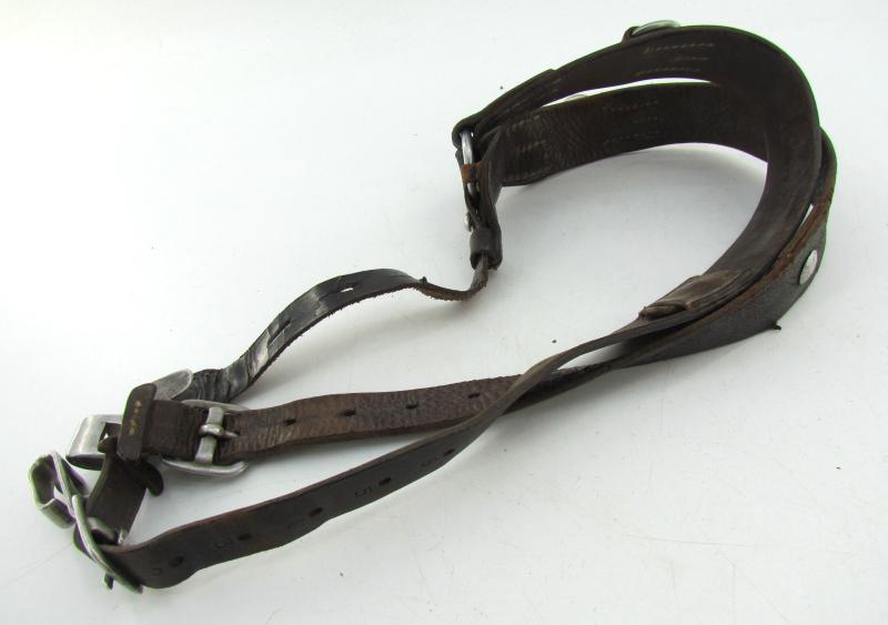 Wehrmacht leather Y-straps ‘Koppeltragegestell’