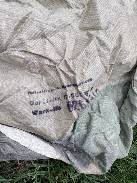 German LW Flare Camo Parachute 10-503 B-1