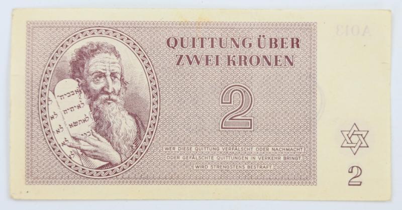 German WW2 Theresienstadt (Terezin) Concentration Camp Banknotes
