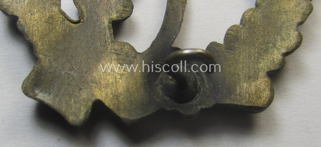 Superb, 'Infanterie Sturmabzeichen in Bronze' (or: bronze-class infantry-assault-badge ie. IAB) being a non-maker-marked, so-called: 'semi-hollow-back'-example as was (I deem) produced by the: 'R.A. Karneth u. Söhne'-company