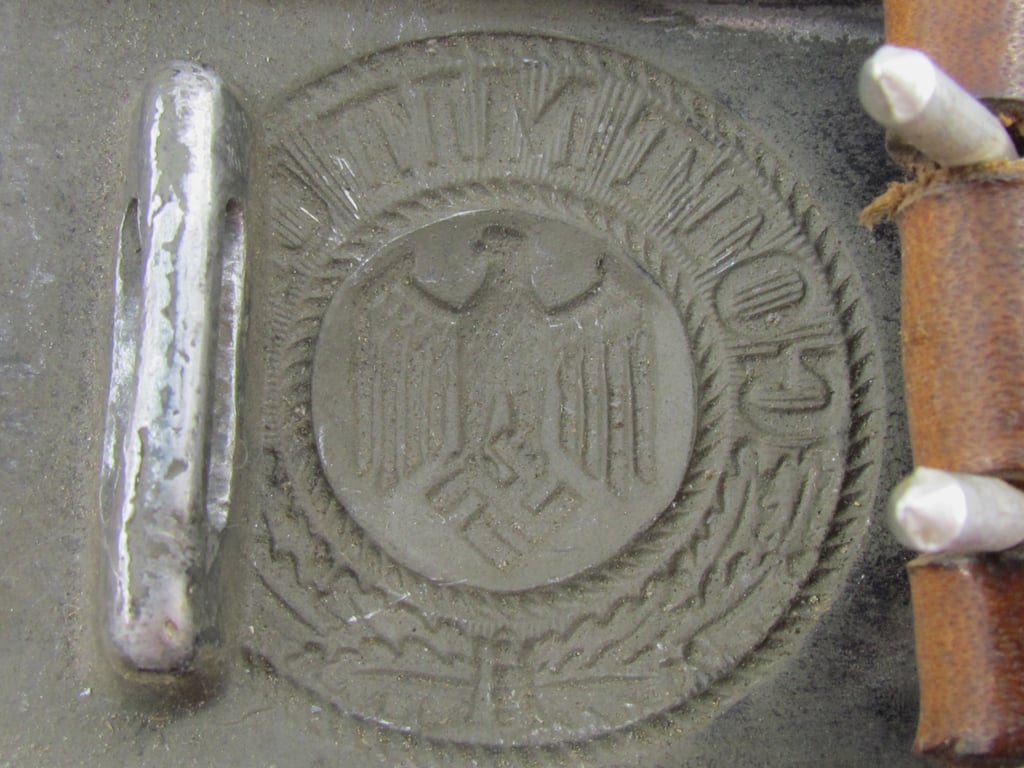 Wehrmacht (Heer) EM/NCO Aluminum Belt Buckle – Gebrüder Gloerfeld 1938