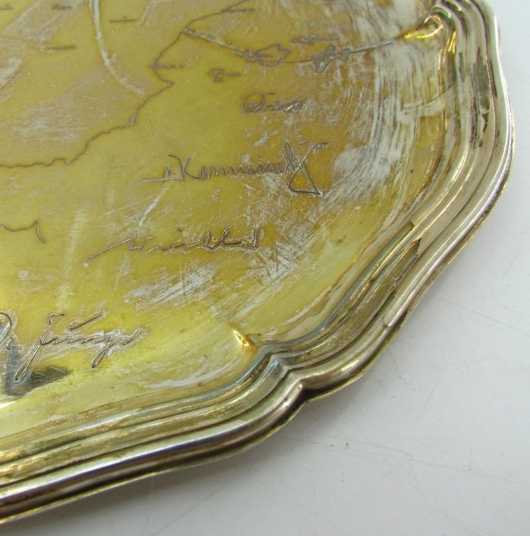 Legion Condor large silver commemorative plate