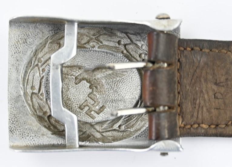 German LW Crankshaft Beltbuckle with Tab 'Otto Oberstein' 1935