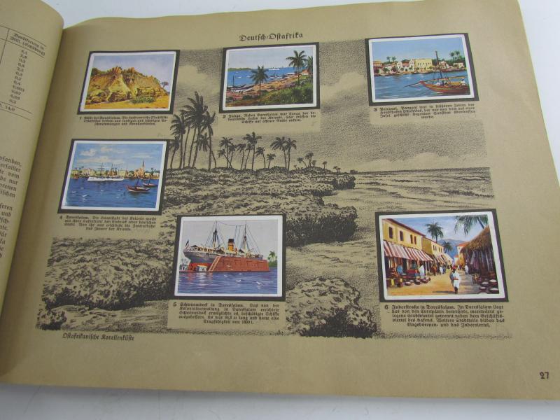 Deutsche Kolonien” Album of stickers 1936
