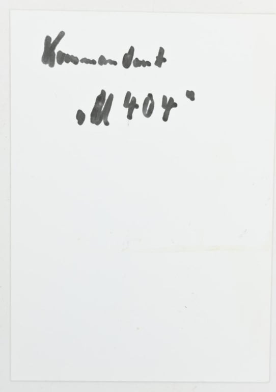 Signature of Kriegsmarine KC-Recipient 'Otto von Bülow'