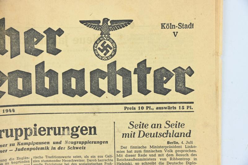 German Newspaper "Westdeutsche Beobachter" 4 July 1944
