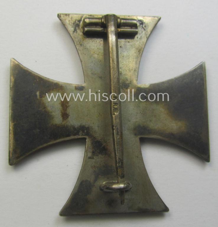 WWI-period 'Eisernes Kreuz 1. Klasse' being a (typical) non-converse-shaped example showing the makers'-designation: 'K.A.G.'