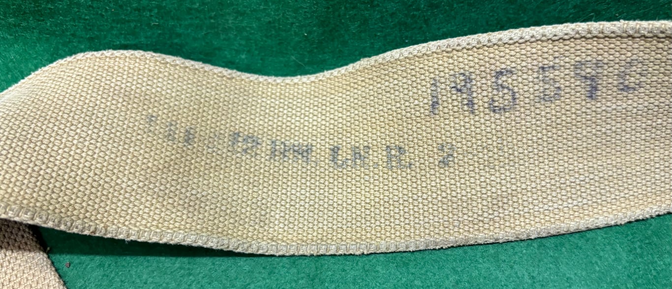 1908 Pattern Web Equipment Waistbelt dated 1910