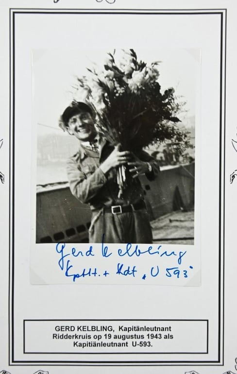 Signature of Kriegsmarine KC Recipient 'Gerd Kelbling'