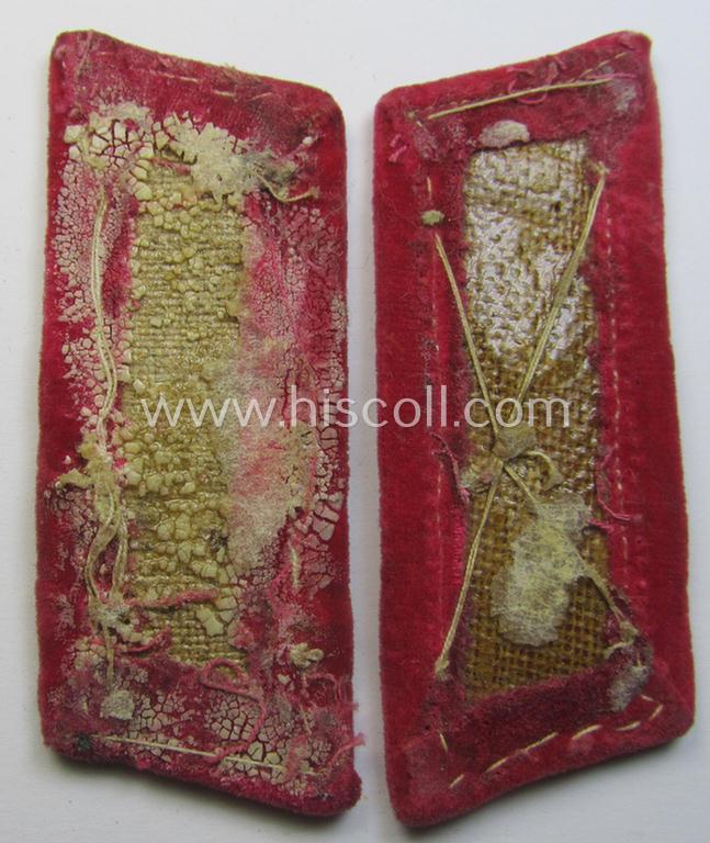 Pair of fire-brigade (ie. 'Feuerwehr') EM/NCO-type collar-tabs (or: 'Einheitskragenspiegel für Manns. u. Unterführer der Feuerwehr')
