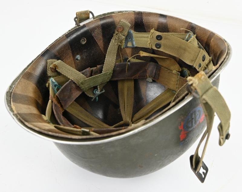 US WW2/Korea M1C Paratrooper Helmet 82nd Airborne Division