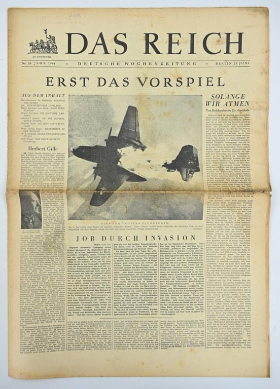 German Newspaper “Das Reich” June 1944