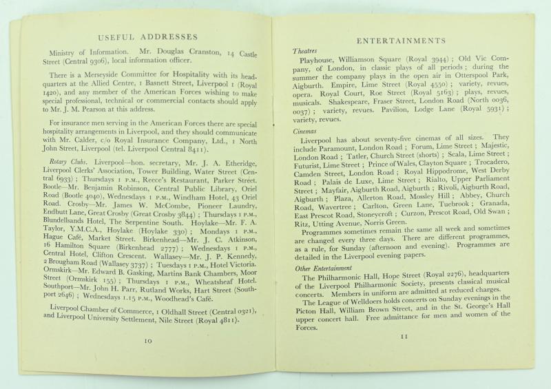 US WW2 British City Guide for the US Armed Forces