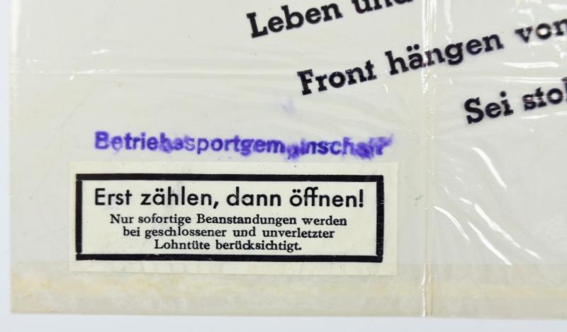German Third Reich Era Payment Bag