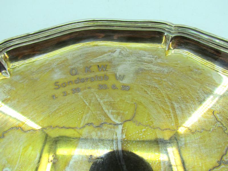 Legion Condor large silver commemorative plate