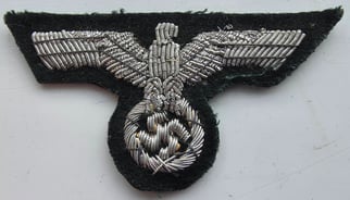 WW2 Wehrmacht Officers bullion visor cap eagle