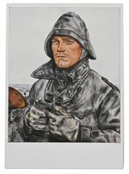 German KM Postcard 'Wachoffizier'
