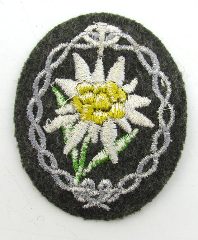 Wehrmacht Gebirgsjäger Edelweiss sleeve badge