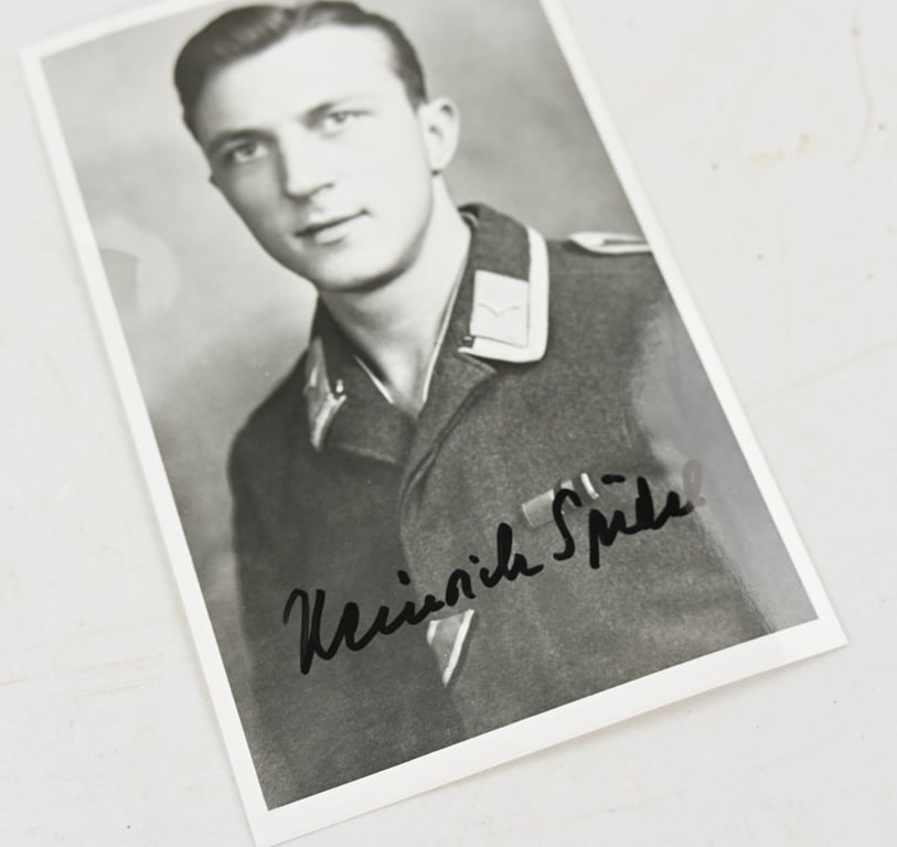 Signature of Luftwaffe KC Recipient 'Heinrich Südel'