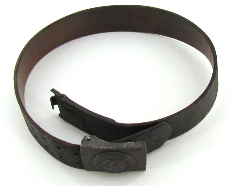 Wehrmacht Aluminum EM/NCO Police Buckle with Belt