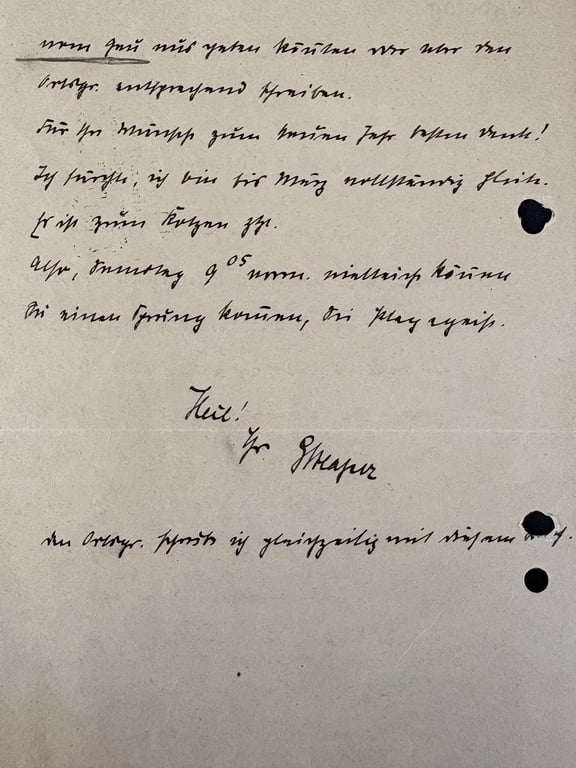 GERMAN WWII VERY RARE GREGOR STRASSER HAND SIGNED AUTOGRAPH LETTER SIGNED