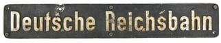 German Reichsbahn Designation Sign