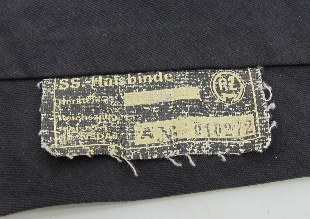 SS Black Halsbinder with RZM Label
