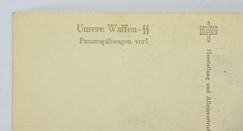 German Waffen-SS Kriegsberichter Postcard 'Unsere Waffen-SS'