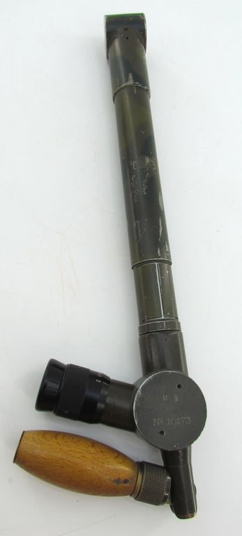 Rare original French Camouflaged Trench Periscope with Leather Carrying Case