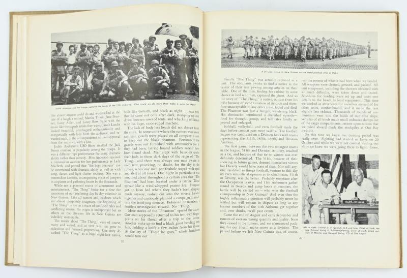 US WW2 History of the 11th Airborne Division Book 'The Angels'