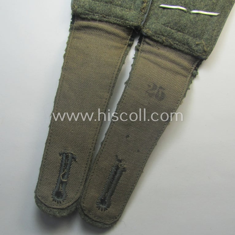 Pair of WH (Heeres) early-war-period- (ie. 'M40'-pattern) NCO-type shoulderstraps as was intended for a: 'Feldwebel eines Nachschub-Kraftfahr-Abts.'