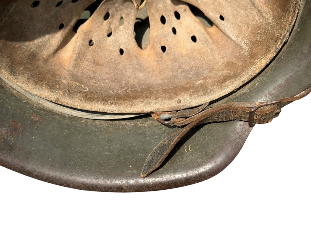 M42 Camouflage Helmet battle damage