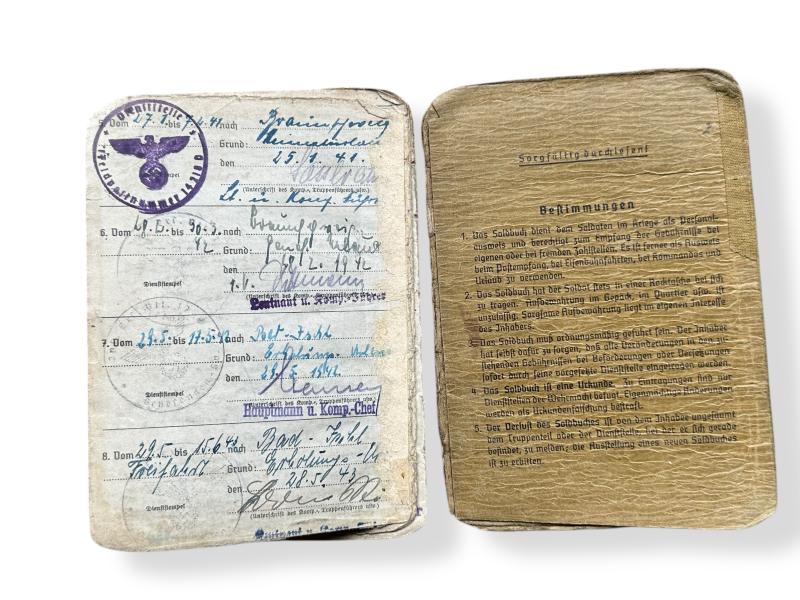 Grouping of Oberfeldwebel -Hans Kelmereit-