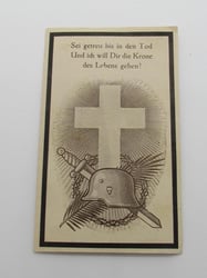 Wehrmacht ( Gebirgsjäger ) Death Card