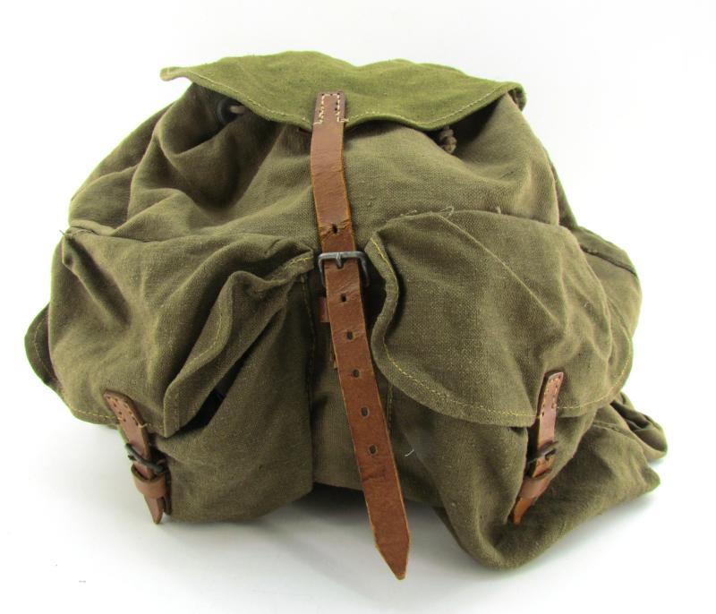 Late War Wehrmacht Backpack  (Rucksack) with Webbing Straps