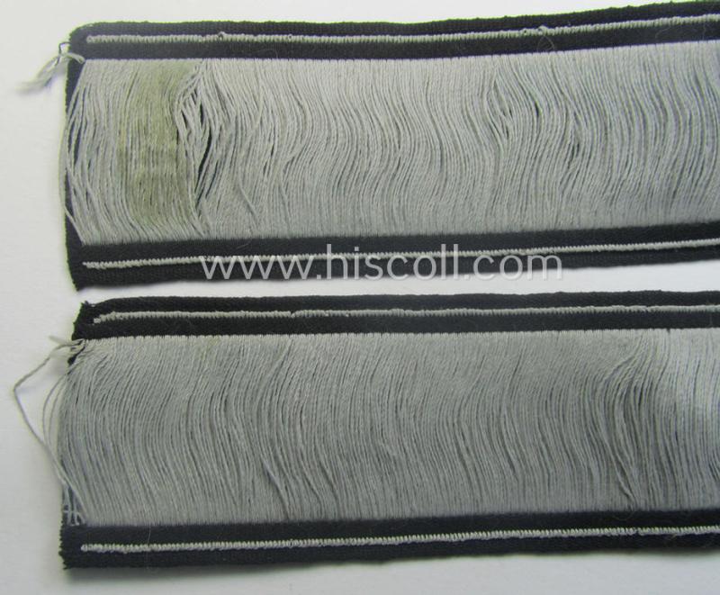 Minimally used and/or carefully tunic-removed, TeNo-cuff-title (ie. 'Ärmelstreifen') entitled: 'Technische Nothilfe' (= 'TeNo') being a full length example as was woven in the neat 'BeVo'-weave pattern