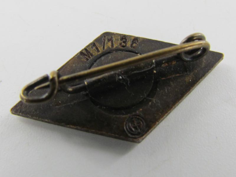 Hitler Youth Membership Pin by RZM M1/136